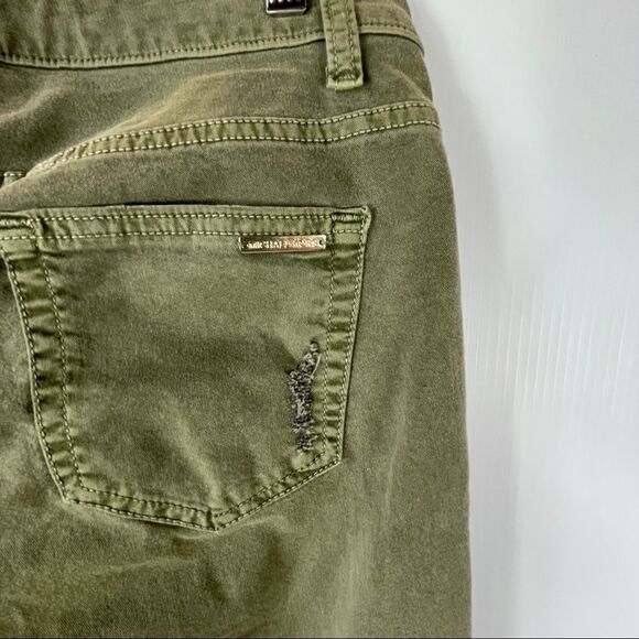 Michael Kors Pants Women's Size 4 Izzy Cropped Skinny Jeans Distressed Ladies - Picture 7 of 11